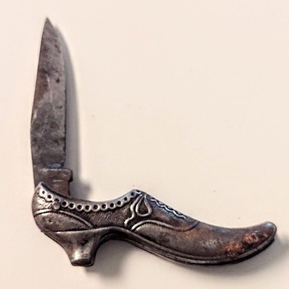 ANTIQUE German Miniature Victorian Shoe Pen Knife ~ GLOBE Cutlery Co ~ Rare Find - Picture 3 of 13